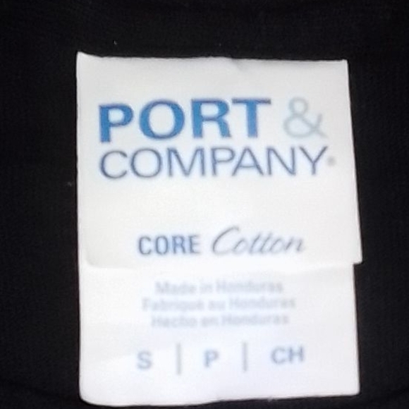 Port & Company Black Graphic Tee Unisex Size Small - Picture 4 of 5